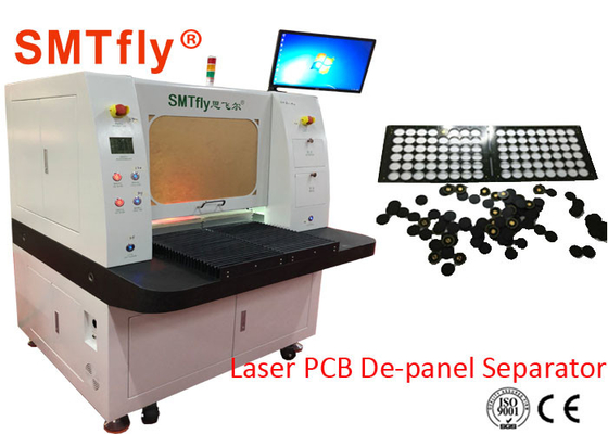 Güvenli Sensörlü 100mm/S 0.6mm Elektronik Lazer PCB Depanelizer Makinesi