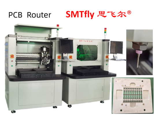 Üst Elektrikli Süpürge ile PCB Router PCB Depaneling Ekipmanı