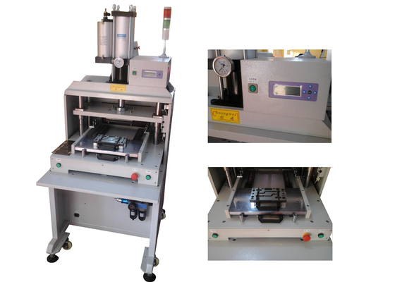 Büyük LCD ve Güçlü Çerçeve Pnömatik Programlı FPC / PCB Punching Makinesi