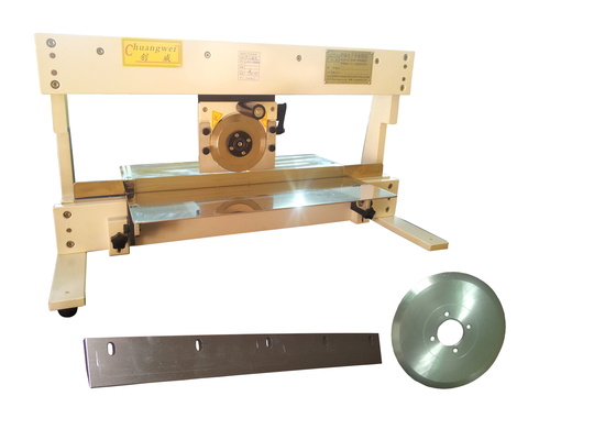 Düzenlenebilir doğrusal bıçaklı ve dairesel bıçaklı CWV-1M PCB Depaneling Makinesi