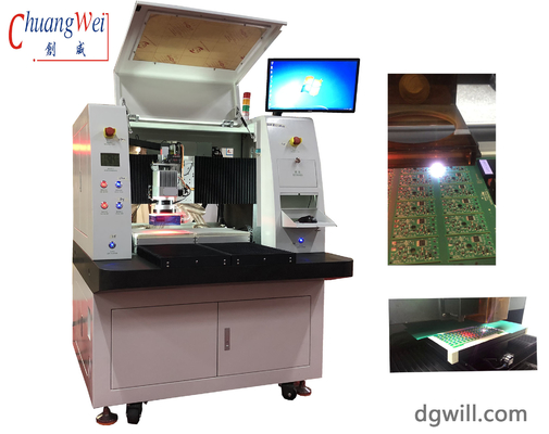 0.002mm minimum çizgi genişliği ile yüksek hassasiyetli Lazer PCB Depaneling Makinesi