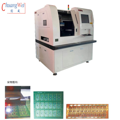 İsteğe bağlı Paslanmaz Çelik 17W Lazer PCB Depaneling Makinesi Güvenilir Tanım