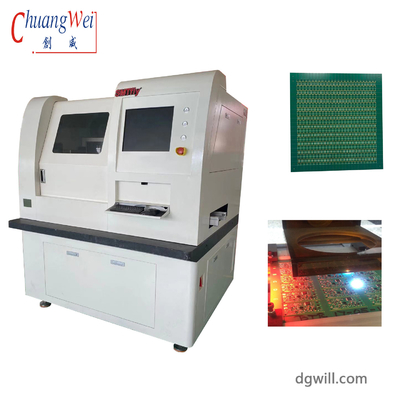 İsteğe bağlı Paslanmaz Çelik 17W Lazer PCB Depaneling Makinesi Güvenilir Tanım