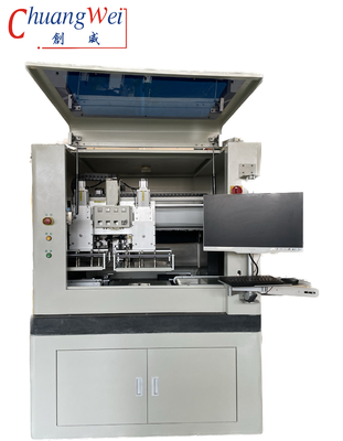 Inline PCB Router Makine 0.5mm Kalınlığı CNC Spindle Basılı devreler 60000rpm