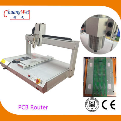 500mm/s kesme hızı ile Beyaz PCB Depaneling için Yüksek Hızlı PCB Router Makinesi
