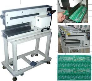 Pcb Montajı için Pnömatik PCB Depanelizer, CWVC-330 PCB V Kesim Ayırıcı