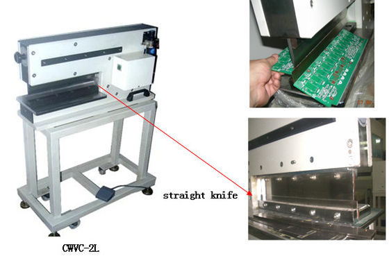 Motorlu V-cut PCB Ayırıcı Makinesi Pnömatik Tahrikli Pcb Depanelizer
