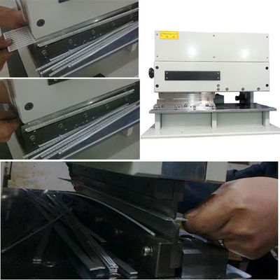 İki Keskin Doğrusal Bıçaklı 2.0mm FR4 Kurulu PCB V Kesme Makinesi